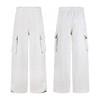 F0316100柔软亲肤Scuba系列女款工装高腰休闲阔腿裤 商品缩略图0