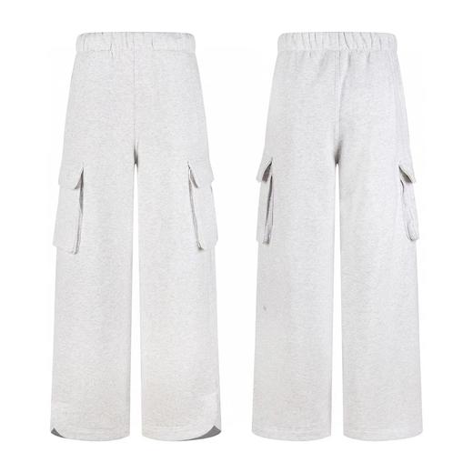 F0316100柔软亲肤Scuba系列女款工装高腰休闲阔腿裤 商品图0