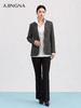 【商场同款】阿菁娜春季新款气质牛仔单西装灰色调百搭挺括穿出职场时尚感A30Q108020 商品缩略图4