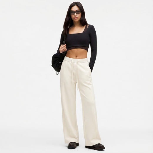 下单10-15天发货【2026年新款】修腿直筒裤  日本进口宾霸铜氨丝 桑蚕丝 侧缝线前移修胯显直腿 晓星氨纶 直筒裤2660 商品图6