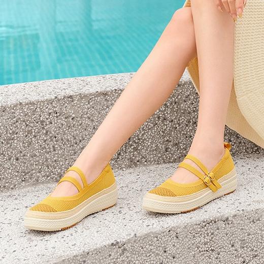 Pansy盼喜 浅口厚底轻便舒适透气百搭渔夫单鞋2026年新款 商品图0