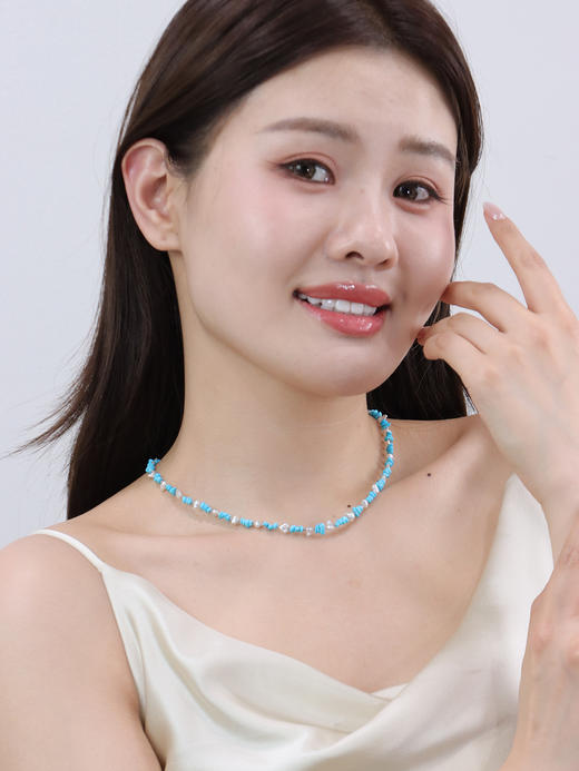 【挚友限定】18k金keshi/美松石项链 3-4mm 商品图2