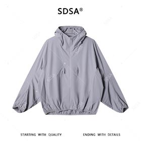 SDSA男装2026新款高贵轻奢时尚简约纯色拉链立领夹克外套户外百搭