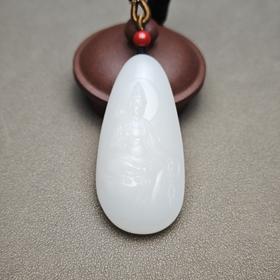 新疆和田玉且末料羊脂玉精品观音牌 312-1