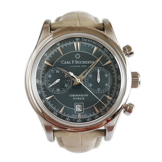 【98新（放置品）】Carl F. Bucherer 宝齐莱 00.10919.08.93.01自动机械机芯日期显示、计时43MM（男款）马利龙系列精钢130326NJS17 商品图0