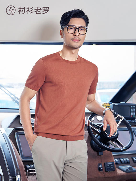 【大师30号】2026夏季新款纯色丝绵短袖T恤265D7T917S[门店专款][5星推荐]链接2 商品图4