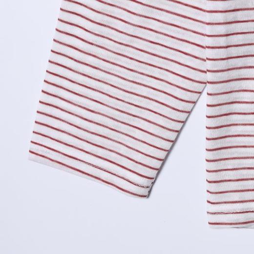 SDSA男装2026新款高贵轻奢时尚简约条纹圆领长袖T恤百搭宽松上衣 商品图3