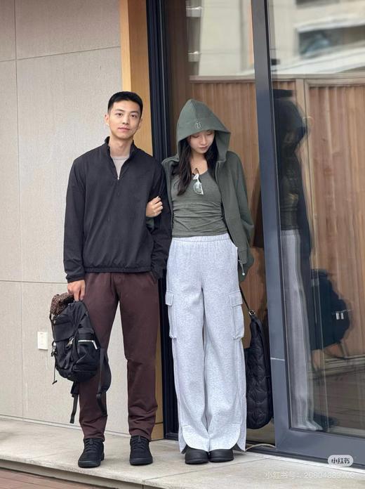 F0316100柔软亲肤Scuba系列女款工装高腰休闲阔腿裤 商品图4