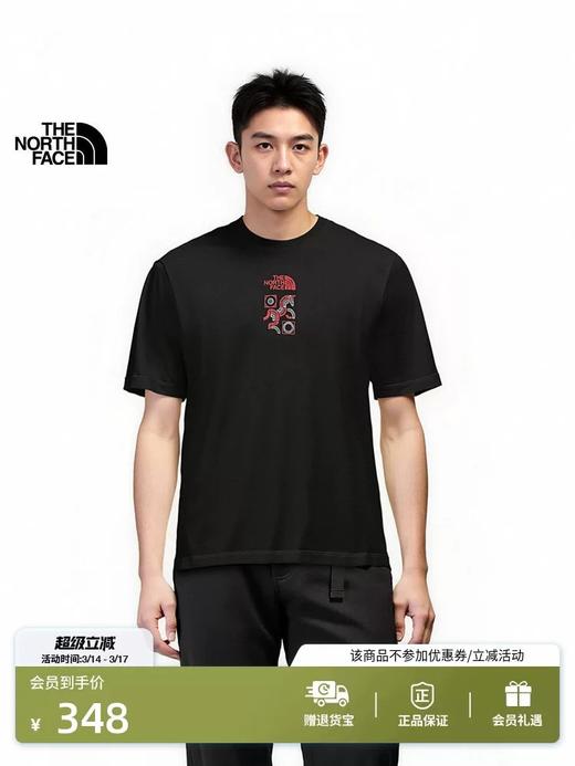 北面马年短袖T恤男女同款运动户外休闲透气新款 商品图0