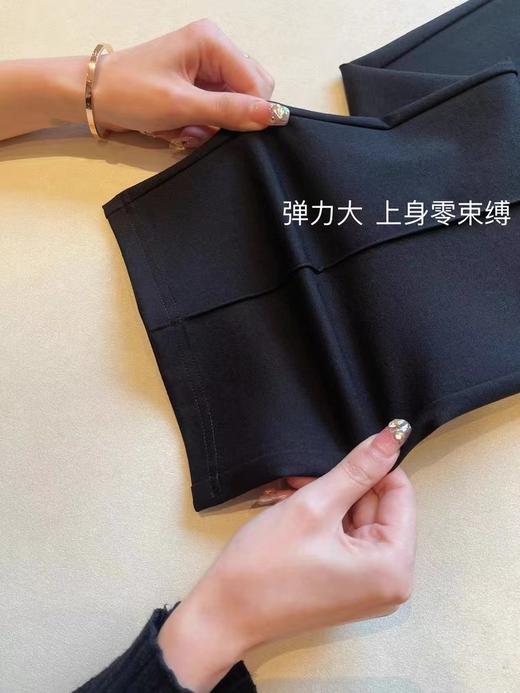 F031691大长腿高腰鱼尾小黑裤微喇裤直筒裤女春夏新款 商品图4