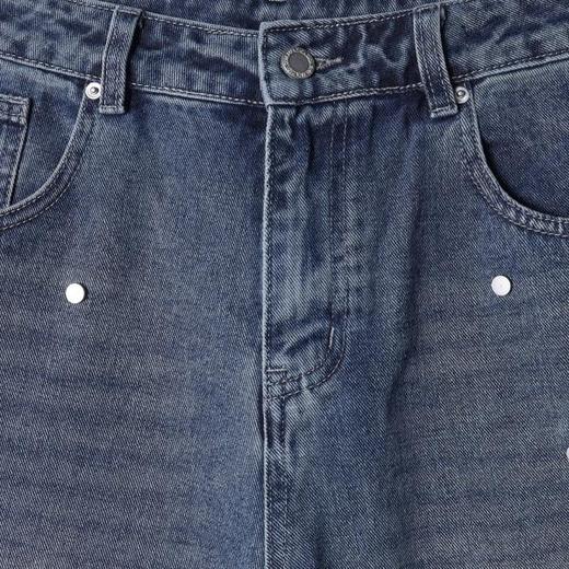 SDSA男装2026新款高贵轻奢美式复古破洞铆钉阔腿牛仔裤百搭时尚 商品图1