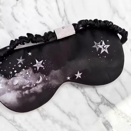 SOLO SETA22姆米男女真丝印花眼罩桑蚕丝可调节遮光睡眠节日礼盒 商品图3