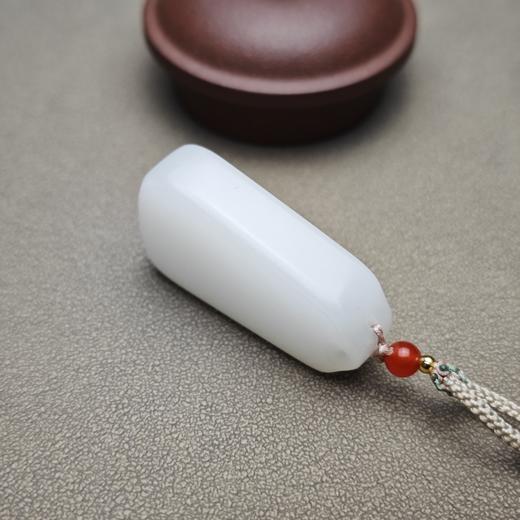 新疆和田玉且末料羊脂玉雅致幽兰平安牌 312-3 商品图4