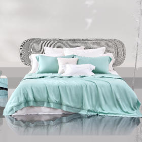 罗莱 粹 川山蜀丝蚕丝夏被-若竹青