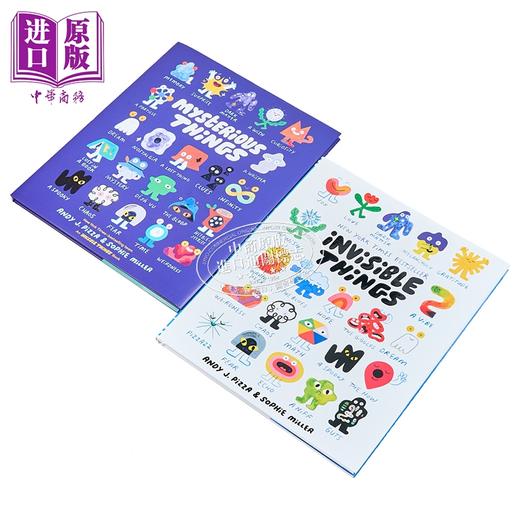 【中商原版】Andy J. Pizza 儿童绘本2册 不可思议的东西+看不见的东西 Mysterious Things Invisible Things 英文原版 童书 商品图1