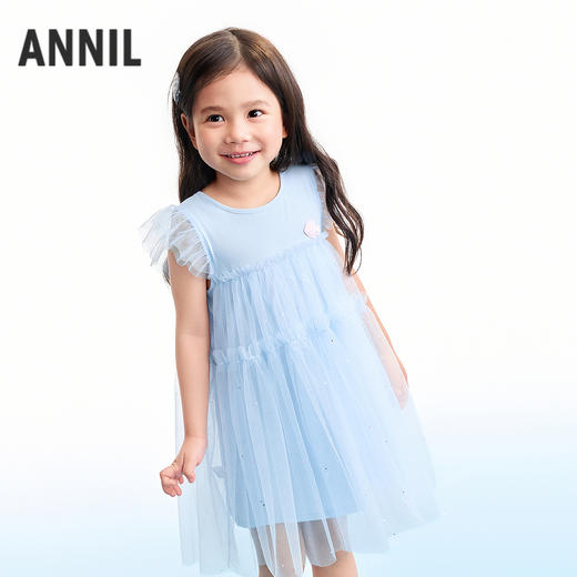 【实体店同款】女童短袖连衣裙夏季新款安奈儿童装XG623111 商品图1