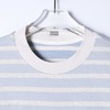 A612189SDSA男装2026新款高贵轻奢撞色条纹圆领短袖T恤刺绣花朵设计百搭 商品缩略图2