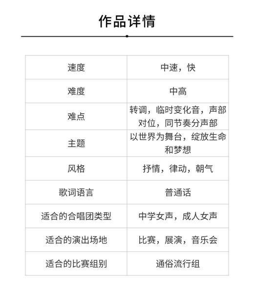 绽放（吴可畏 曲）童声/女声三部和钢琴 正版合唱乐谱「本作品已支持自助发谱 首次下单请注册会员 详询客服」 商品图2