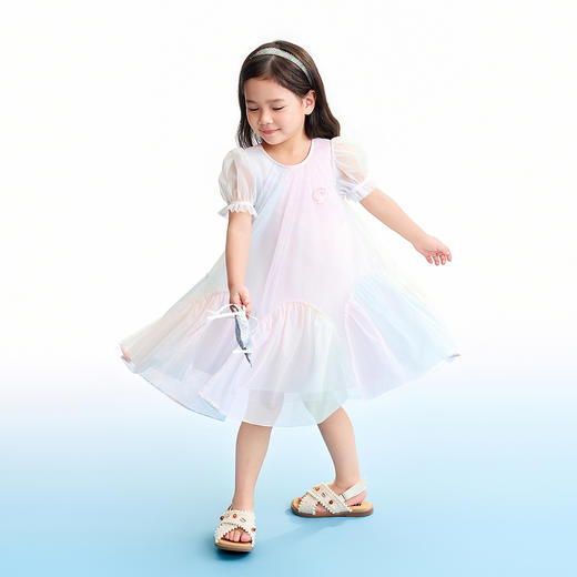 【实体店同款】女童短袖连衣裙夏季新款安奈儿童装XG623133 商品图3