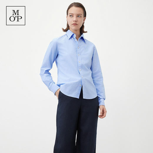 Marc O'Polo/MOP秋季新款好看品牌经典设计修身长袖衬衫女士上衣 商品图3