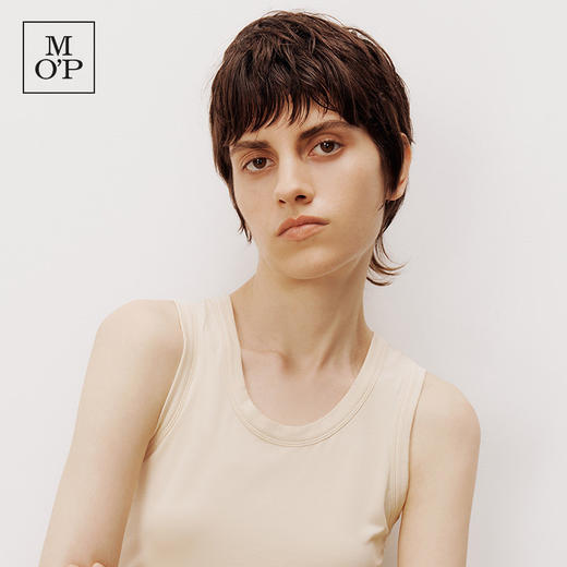 Marc O'Polo/MOP2025夏季新款时尚圆领无袖T恤宽松透气吸汗背心女 商品图1
