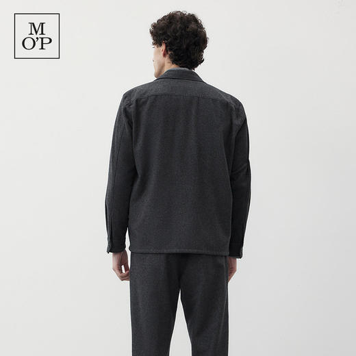 【托尼克罗斯同款】MOP冬季新款时尚复古羊毛混纺男士衬衫式外套 商品图4