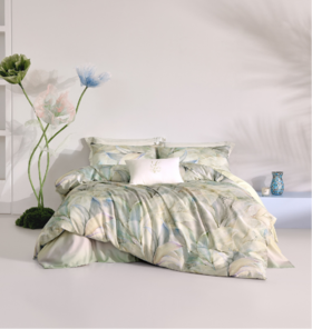 罗莱 TG 罗莱 郁妍60S全棉贡缎印花 四件套 绿色