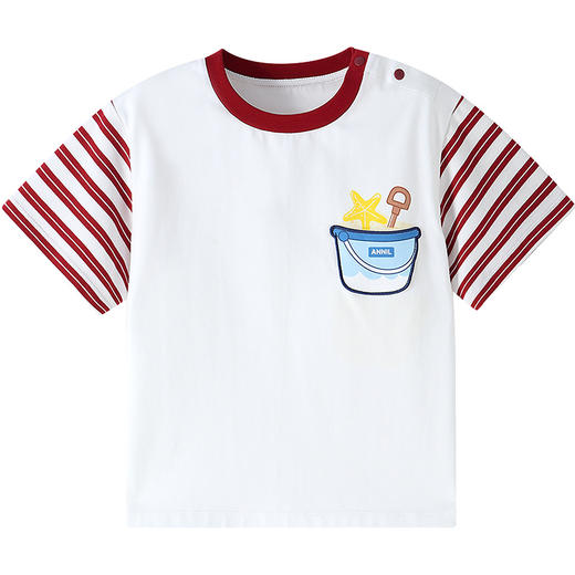 【实体店同款】男童圆领短袖针织衫夏季新款安奈儿童装XB621168 商品图5