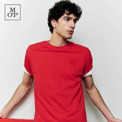 Marc O'Polo/MOP新年系列25春季新款纯棉圆领印花短袖T恤男女上衣 商品图1