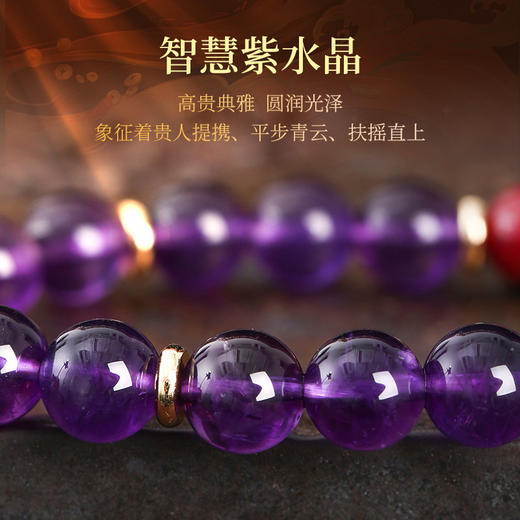 【祈愿吉品】一鸣惊人紫水晶手链女手串金蝉学生考试考公中考高考上岸送礼 商品图3