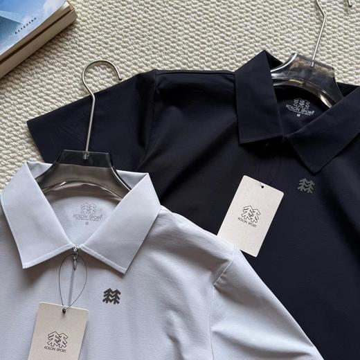 F031656科技速干吸湿弹力防晒短袖压胶Polo衫上衣女款 商品图3