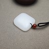 新疆和田玉且末料羊脂玉规整小方牌 312-17 商品缩略图4