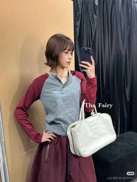 F031683早春学院风氛围感拉满撞色圆领开衫长袖上衣 商品图8