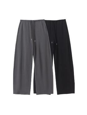 F031602香蕉锥形慵懒感和飘逸并存的宽松抽绳百搭休闲裤