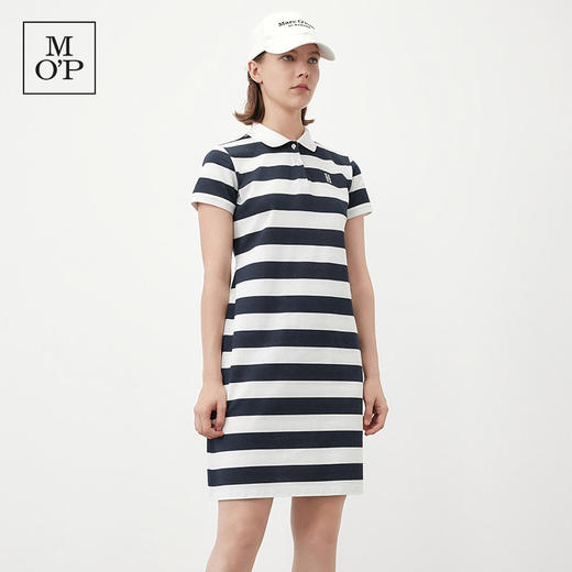 Marc O'Polo/MOP夏季新款好看品牌经典设计条纹收腰POLO连衣裙女 商品图1