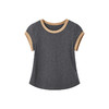 谜底撞色T恤短袖2026年夏季新品亲肤棉质弹力舒适贴身女262MT0677 商品缩略图4