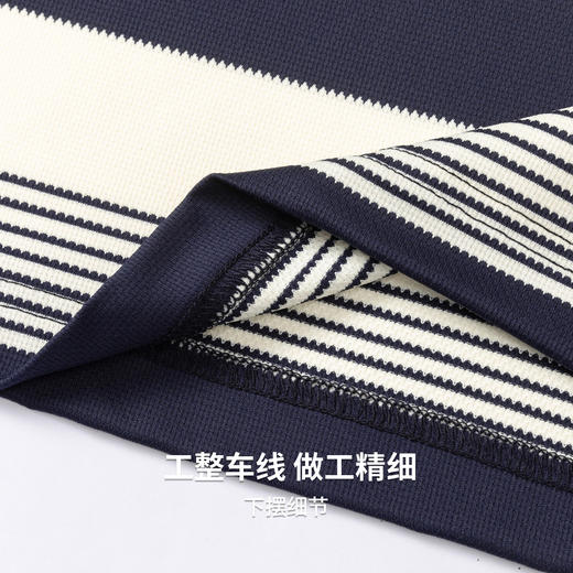 【弹力舒适】圣得西条纹短袖男款polo衫2026新款春季商务通勤上衣 商品图9