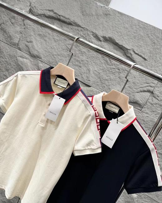 F0316105新款时尚休闲翻领宽松显瘦短袖Polo衫男女同款 商品图1