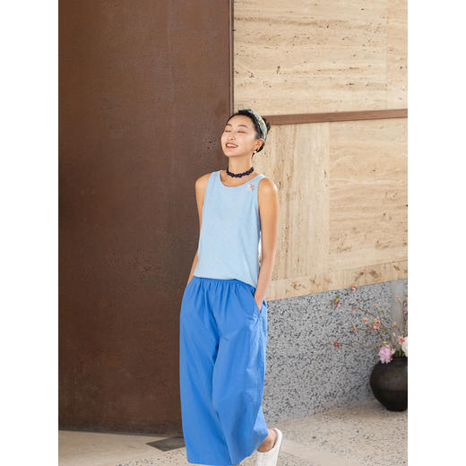 牧衣游原创 手工刺绣纯棉背心女 限量福利款 双林不支持会员折 商品图3