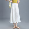 「自」全新升级【铂金会员128/天猫169/差价41】(14815)洛诗琳牙签褶时尚半身裙女2026新款高腰中长款显瘦A字裙大裙 商品缩略图1