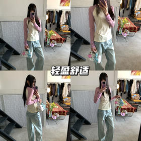 新品上身|粉黄撞色＋浅蓝牛仔 少女通勤出街公式🤳