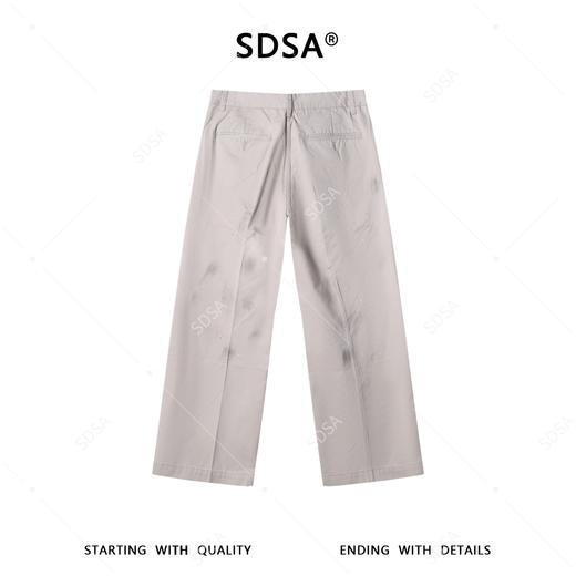 SDSA男装2026新款高贵轻奢美式复古脏染泼墨休闲裤百搭工装风裤子 商品图4