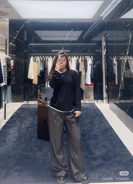 【秒杀价已调 直接拍】Mo家 莱赛尔棉 假两件 圆领长袖针织衫 商品图13