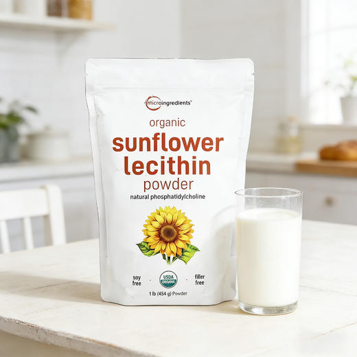 Micro Ingredients 有机向日葵卵磷脂粉 454g 商品图8