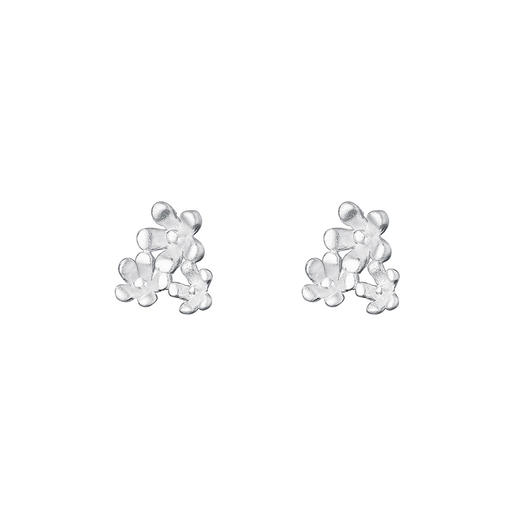 【三生花语】s999纯银温柔三朵花耳饰【YXS-E4348】 商品图4