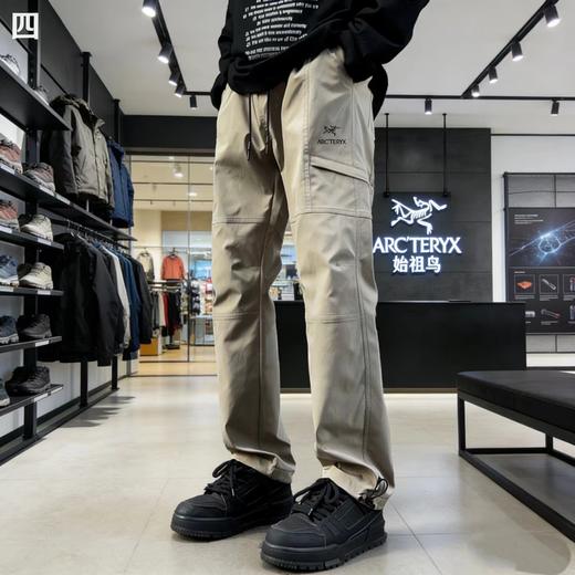 F031649高密度特定梭织全棉纱卡面料立体剪裁户外机能风工装裤 商品图4