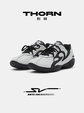 安踏SV Thorn 荆棘丨潮流赛车鞋女休闲黑白百搭运动鞋122618811V