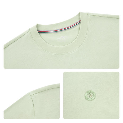 【全棉速干】柒牌男士2026夏上新短袖T恤纯棉速干圆领舒适上衣男 130T71990 商品图3