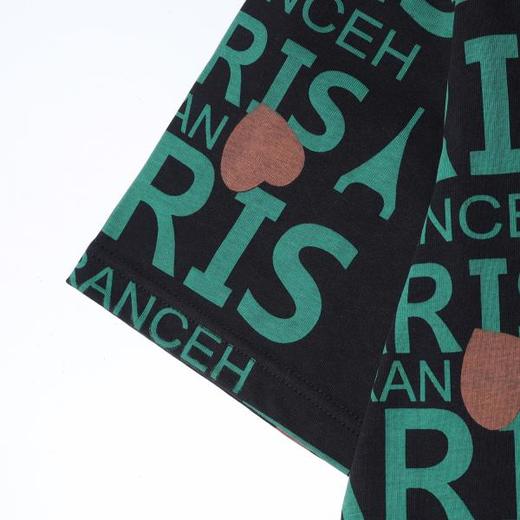 26T147SDSA男装2026新款高贵轻奢美式撞色满印字母印花圆领短袖T恤百搭 商品图3