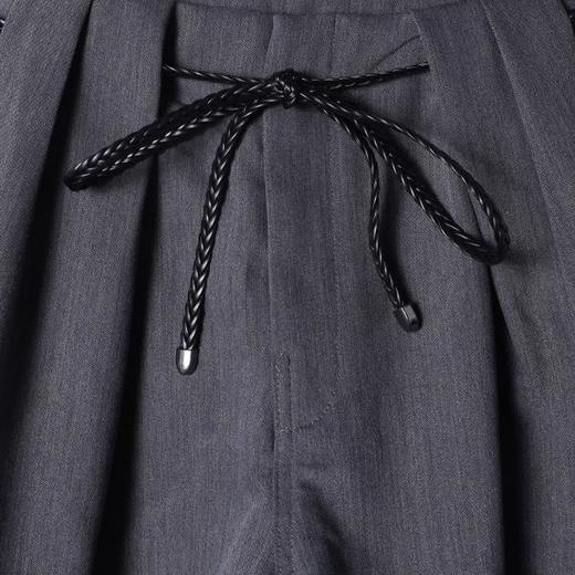 SDSA男装2026新款高贵轻奢韩版简约纯色连腰设计弯刀西裤百搭休闲 商品图1